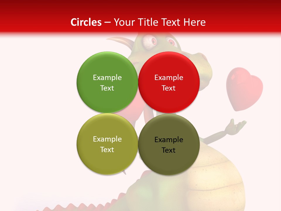 Cartoon Dinosaur Symbol PowerPoint Template