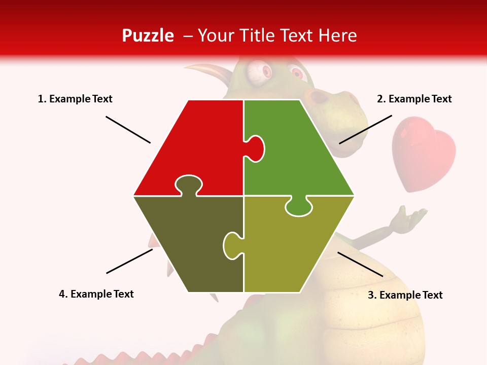 Cartoon Dinosaur Symbol PowerPoint Template