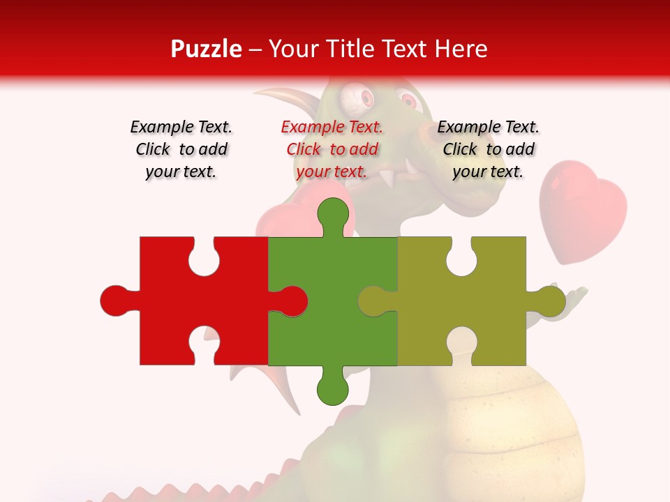 Cartoon Dinosaur Symbol PowerPoint Template