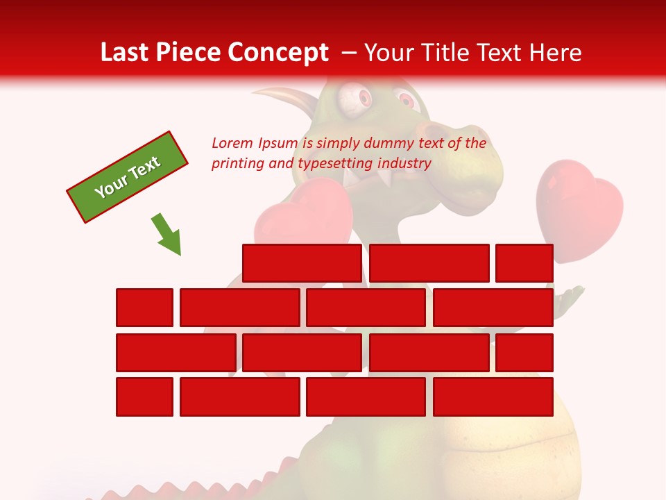 Cartoon Dinosaur Symbol PowerPoint Template