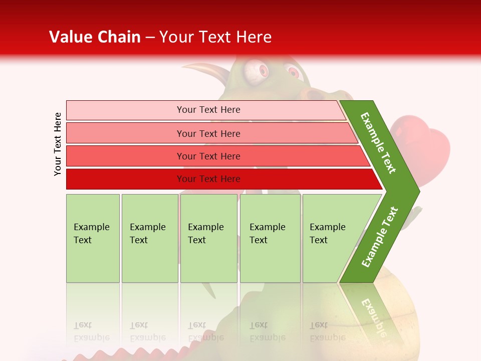 Cartoon Dinosaur Symbol PowerPoint Template
