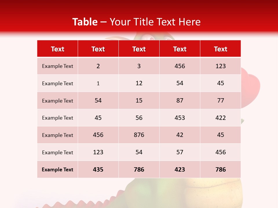 Cartoon Dinosaur Symbol PowerPoint Template