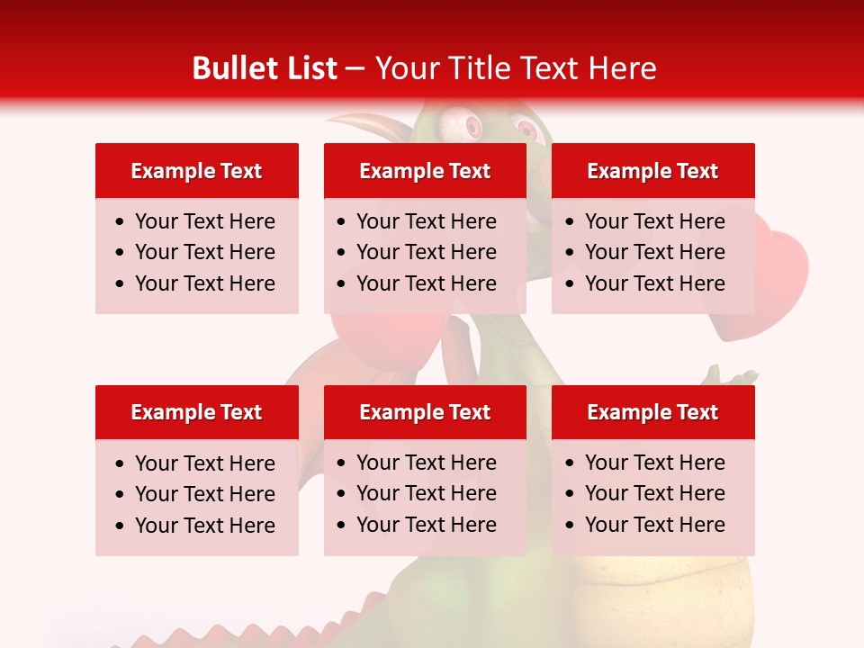Cartoon Dinosaur Symbol PowerPoint Template