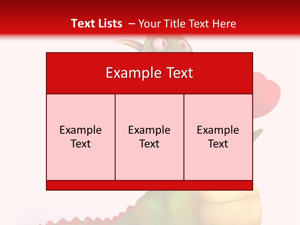 Cartoon Dinosaur Symbol PowerPoint Template