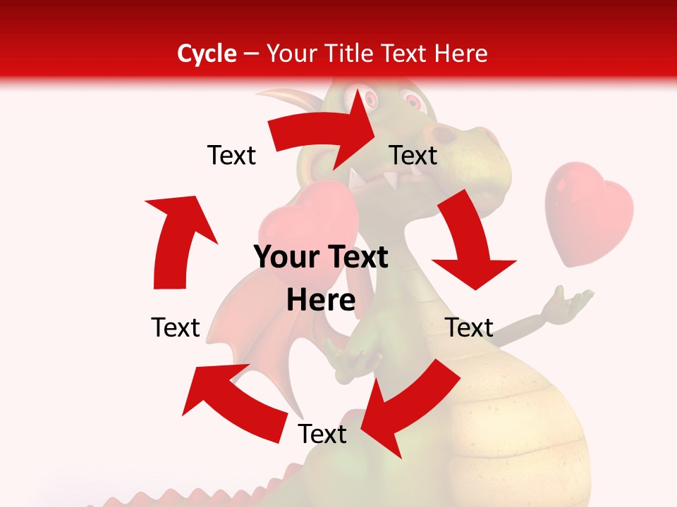 Cartoon Dinosaur Symbol PowerPoint Template