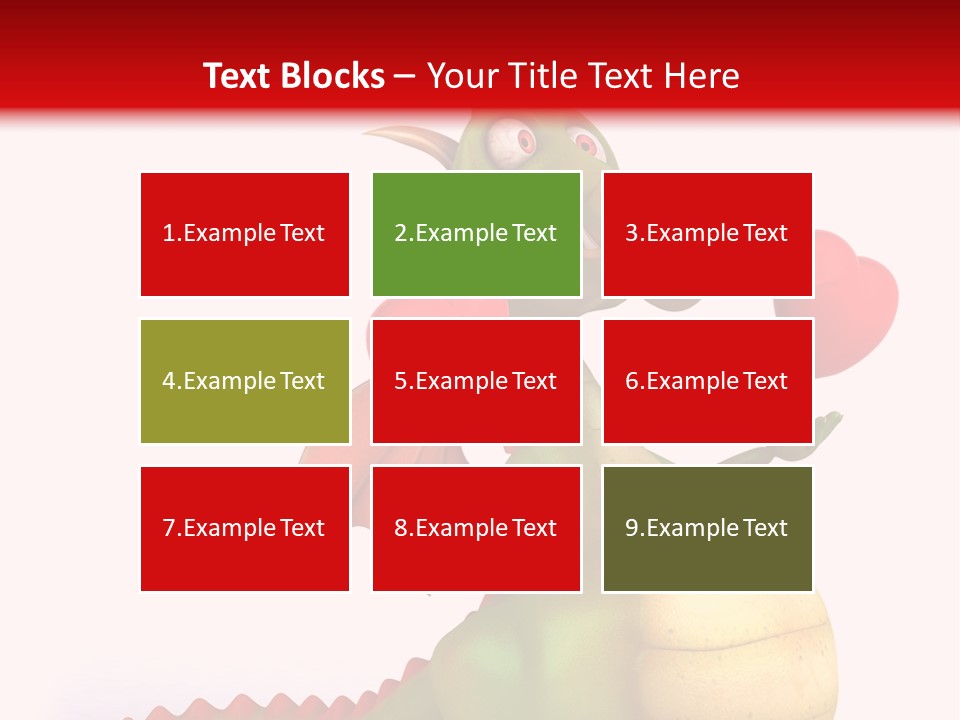 Cartoon Dinosaur Symbol PowerPoint Template
