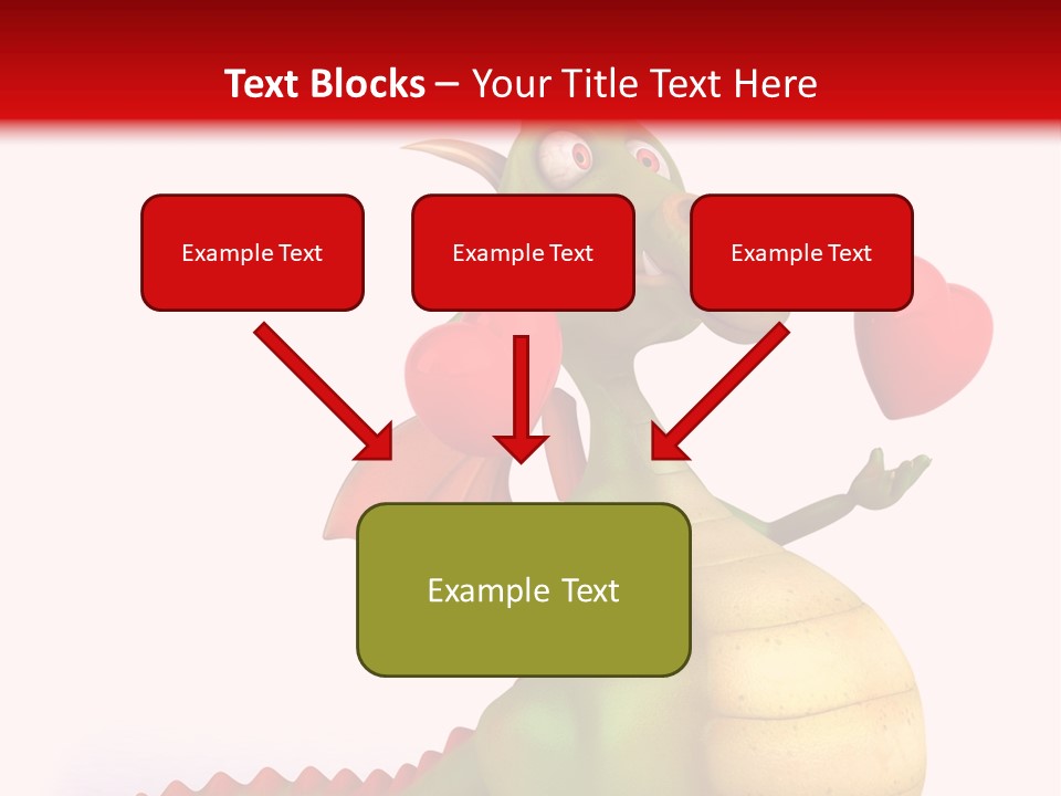 Cartoon Dinosaur Symbol PowerPoint Template