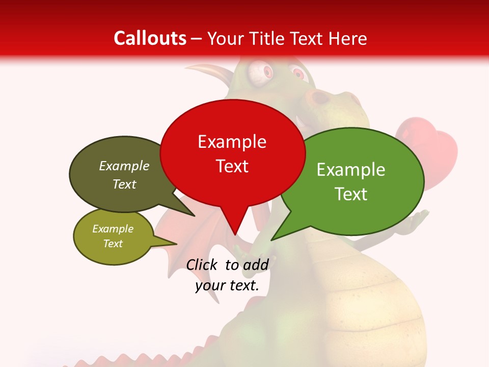 Cartoon Dinosaur Symbol PowerPoint Template
