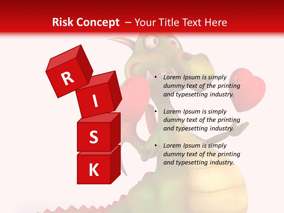 Cartoon Dinosaur Symbol PowerPoint Template