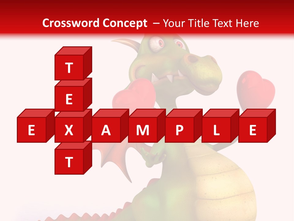 Cartoon Dinosaur Symbol PowerPoint Template