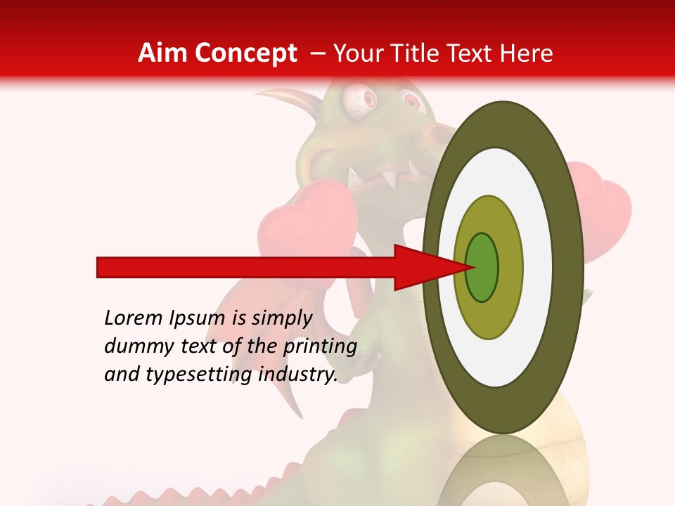 Cartoon Dinosaur Symbol PowerPoint Template