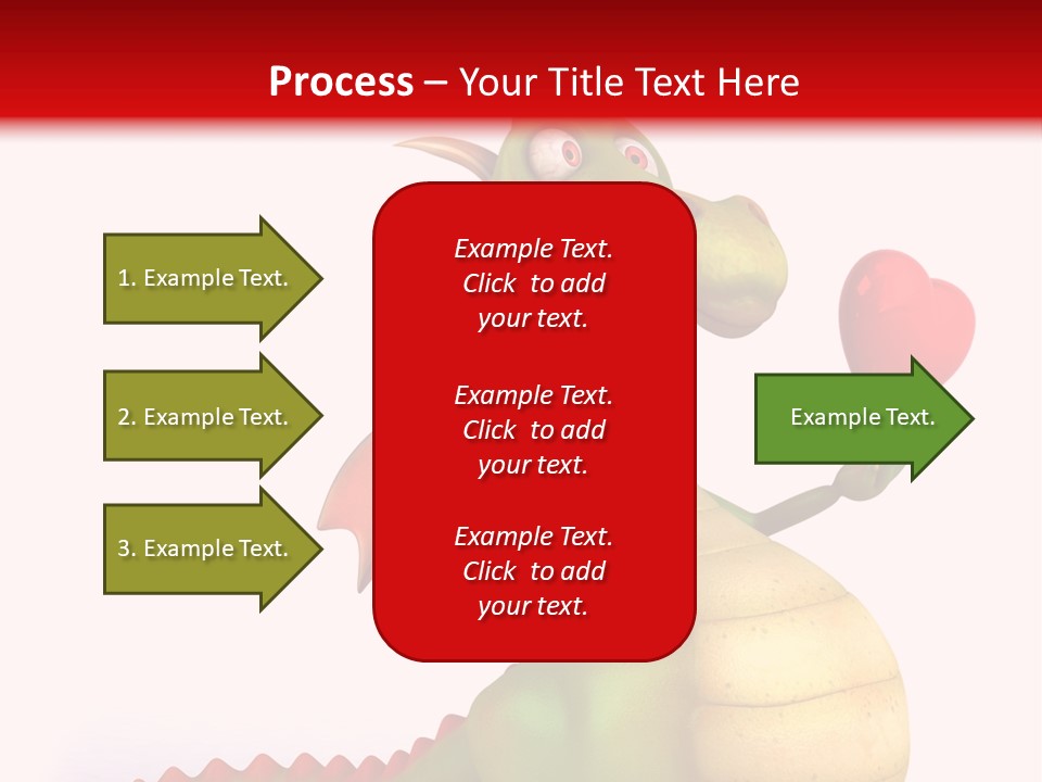 Cartoon Dinosaur Symbol PowerPoint Template
