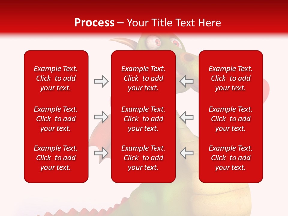 Cartoon Dinosaur Symbol PowerPoint Template