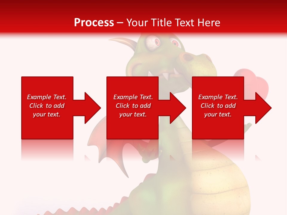Cartoon Dinosaur Symbol PowerPoint Template