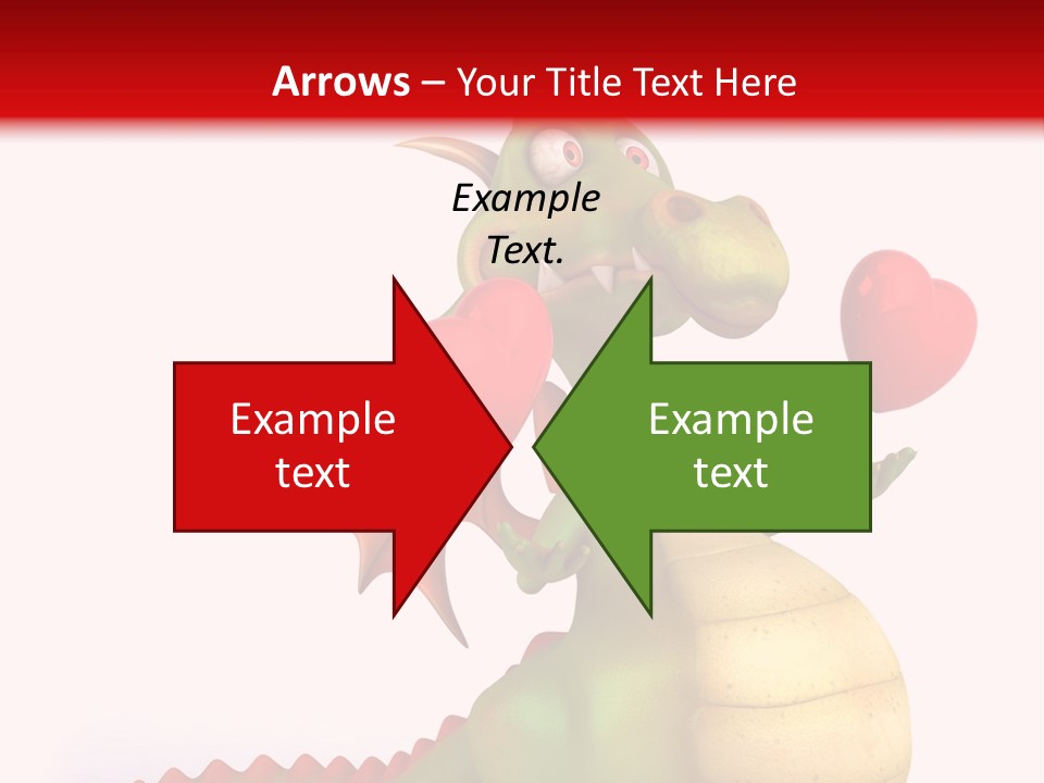 Cartoon Dinosaur Symbol PowerPoint Template