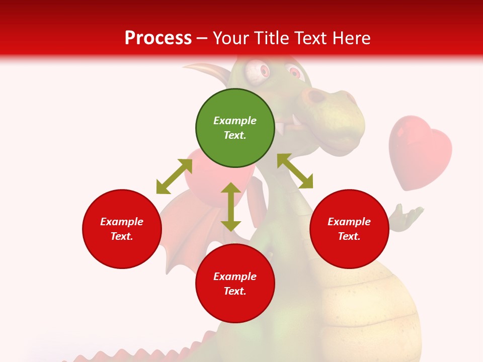 Cartoon Dinosaur Symbol PowerPoint Template