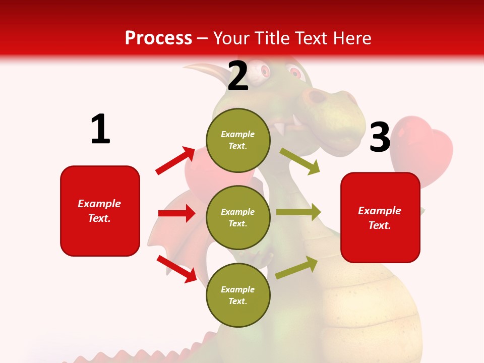 Cartoon Dinosaur Symbol PowerPoint Template