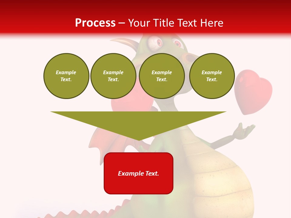Cartoon Dinosaur Symbol PowerPoint Template