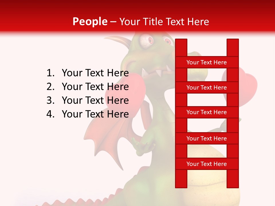 Cartoon Dinosaur Symbol PowerPoint Template