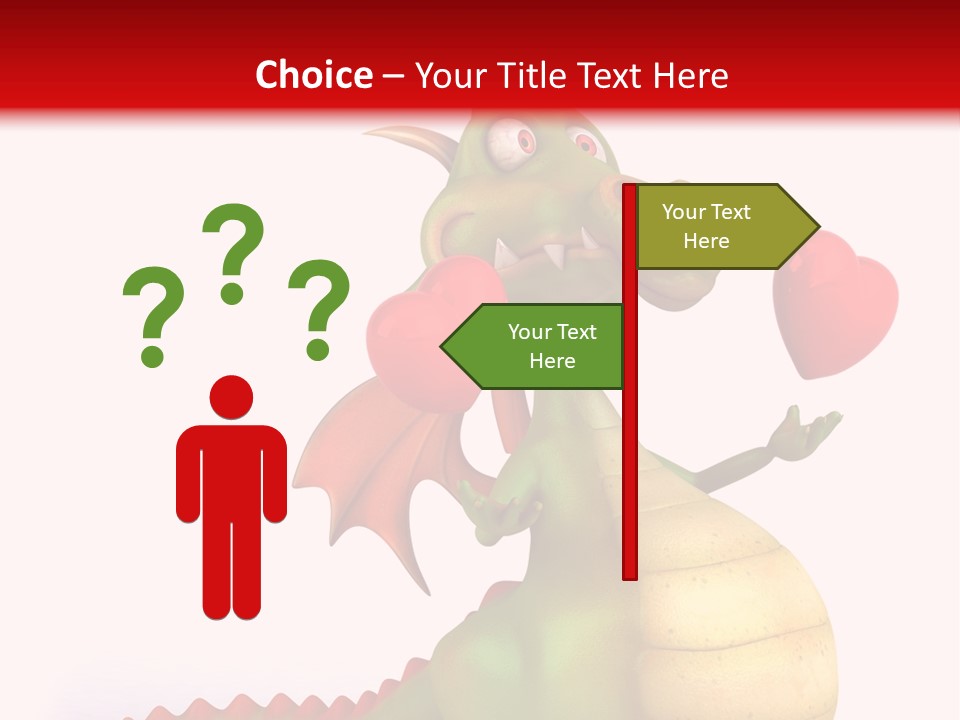 Cartoon Dinosaur Symbol PowerPoint Template