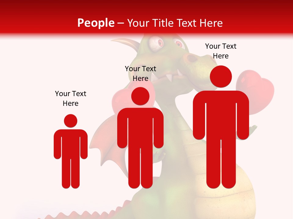 Cartoon Dinosaur Symbol PowerPoint Template