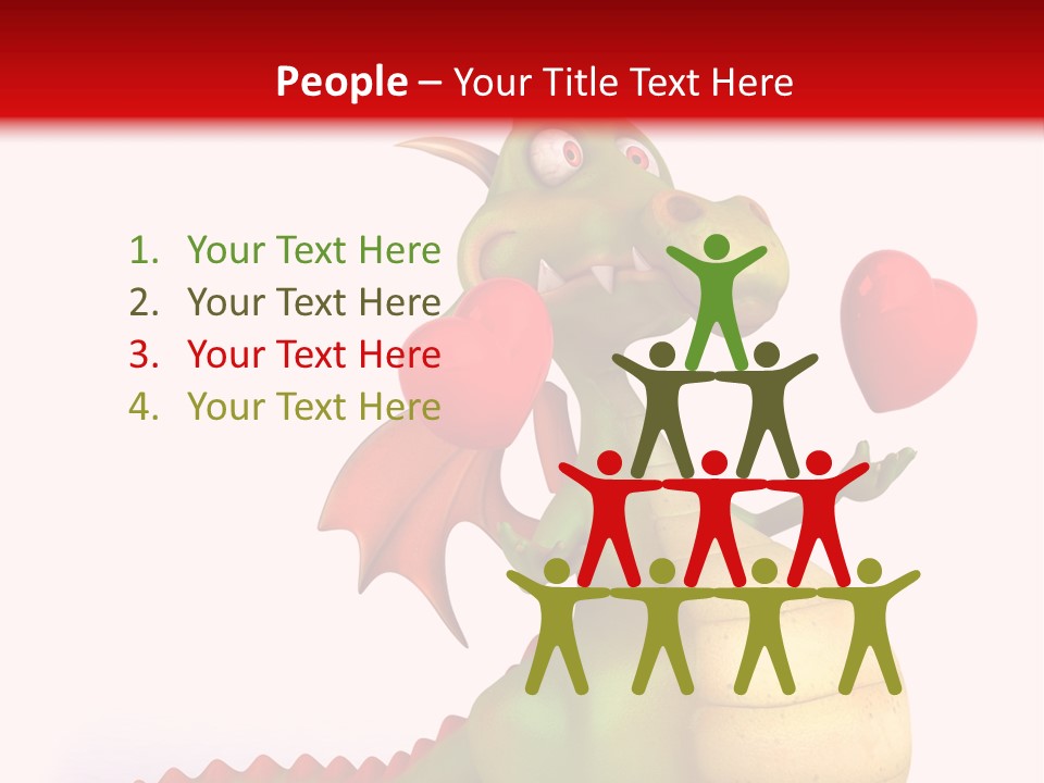 Cartoon Dinosaur Symbol PowerPoint Template