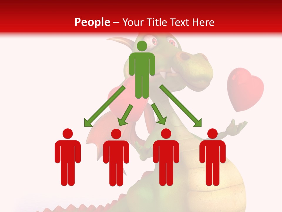 Cartoon Dinosaur Symbol PowerPoint Template