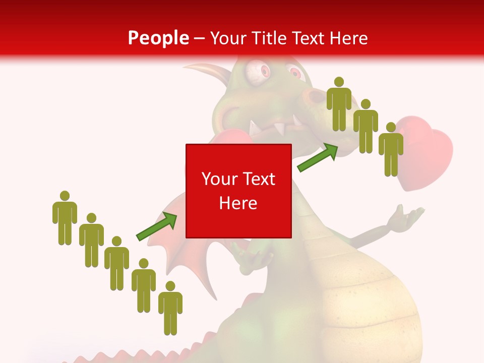 Cartoon Dinosaur Symbol PowerPoint Template