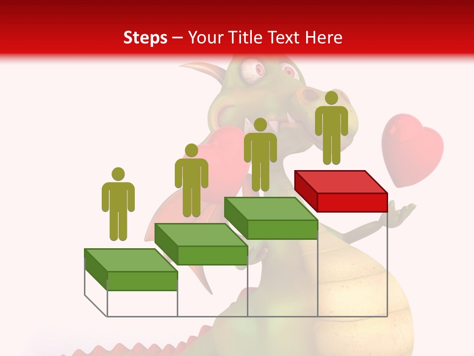 Cartoon Dinosaur Symbol PowerPoint Template