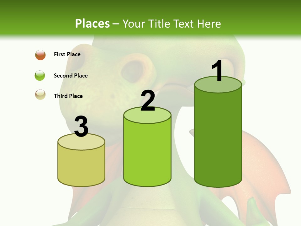 Lizard Wing Cute PowerPoint Template