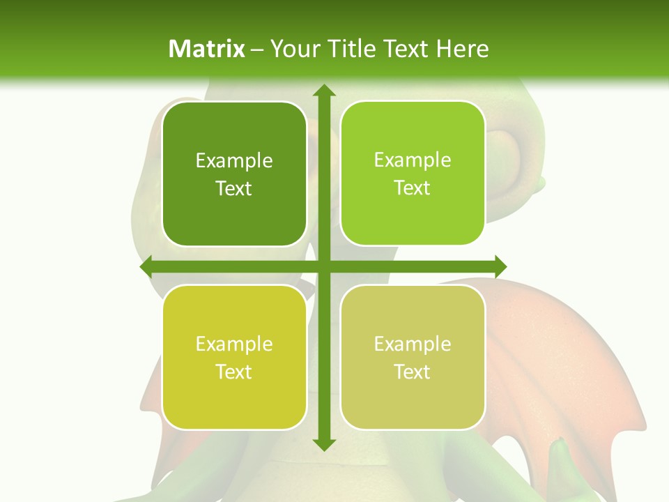 Lizard Wing Cute PowerPoint Template