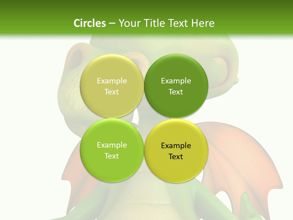 Lizard Wing Cute PowerPoint Template