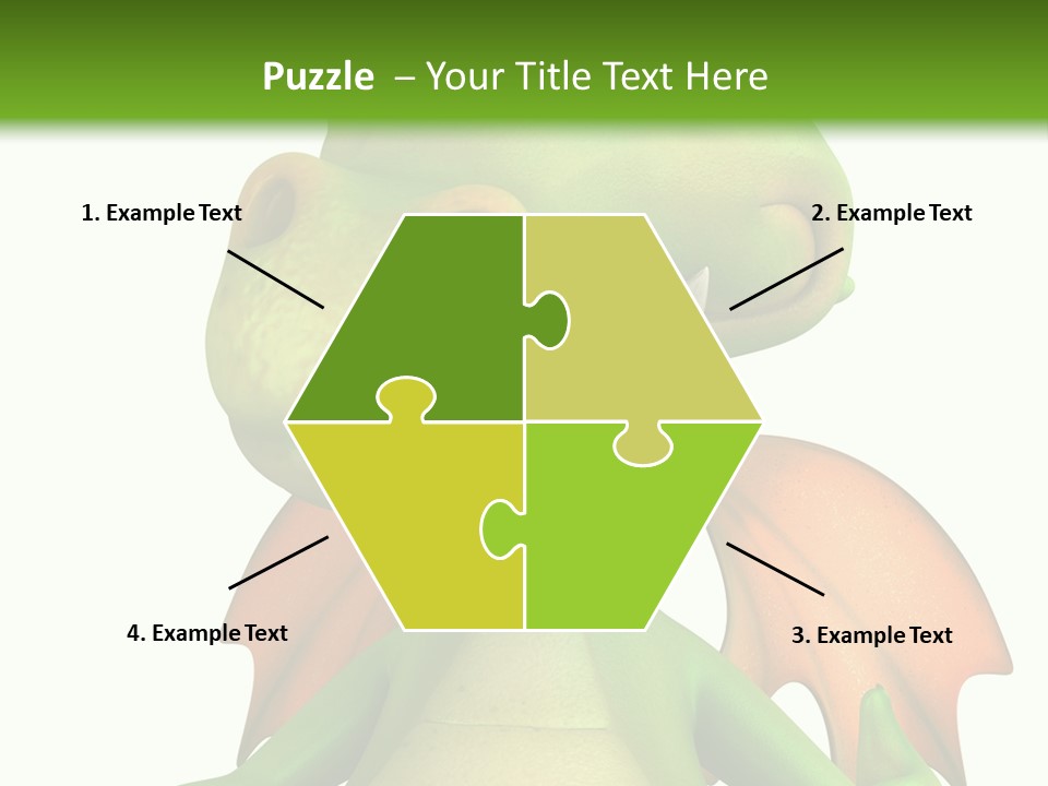 Lizard Wing Cute PowerPoint Template