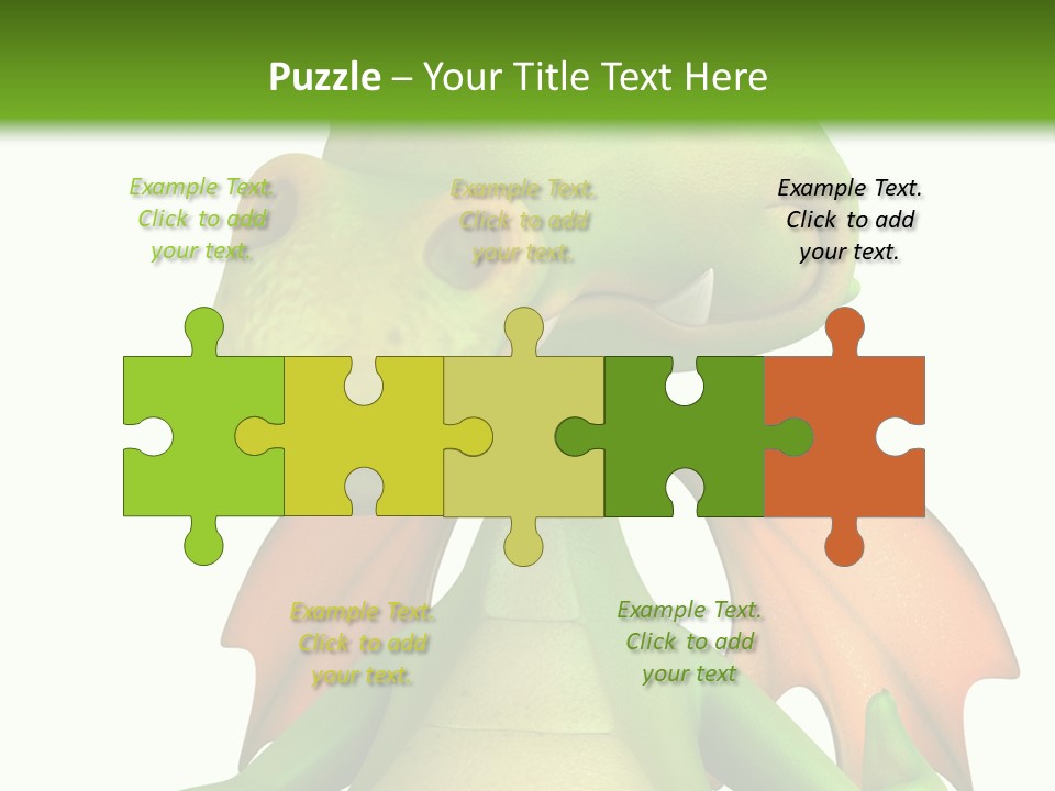 Lizard Wing Cute PowerPoint Template