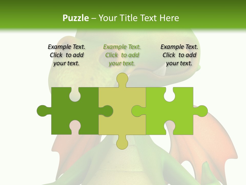 Lizard Wing Cute PowerPoint Template