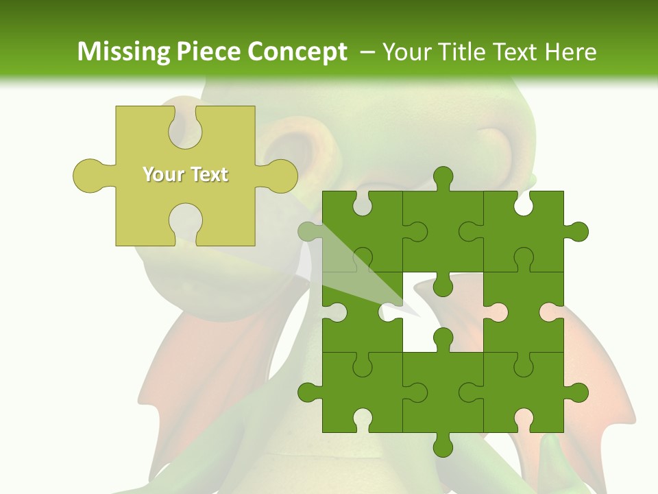 Lizard Wing Cute PowerPoint Template