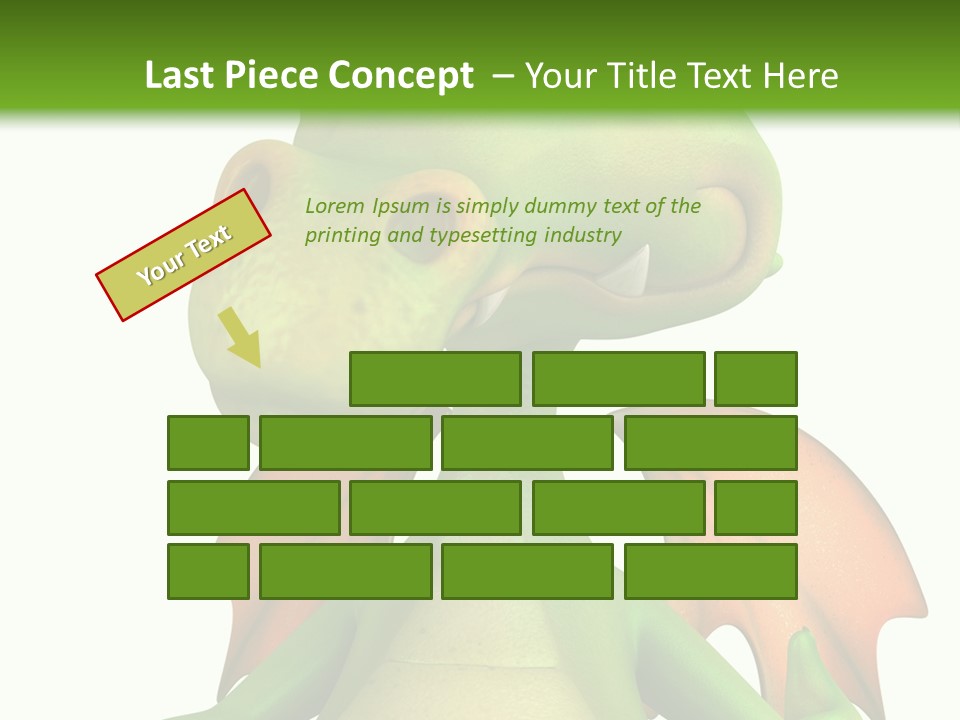 Lizard Wing Cute PowerPoint Template