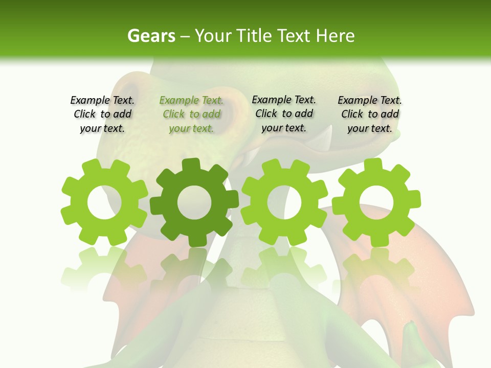 Lizard Wing Cute PowerPoint Template