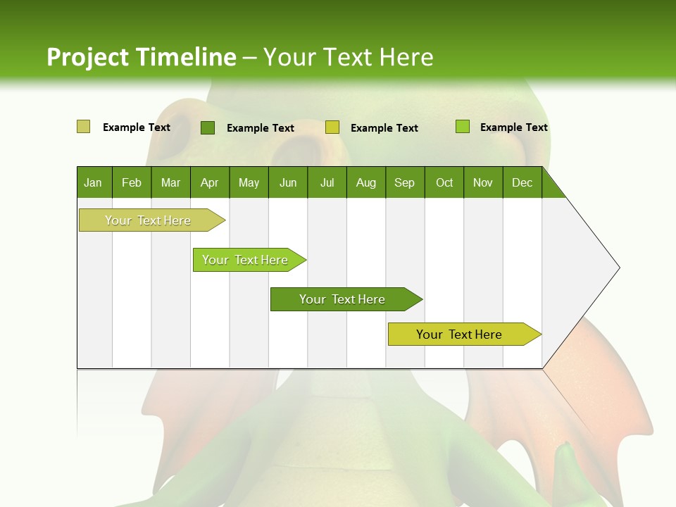 Lizard Wing Cute PowerPoint Template