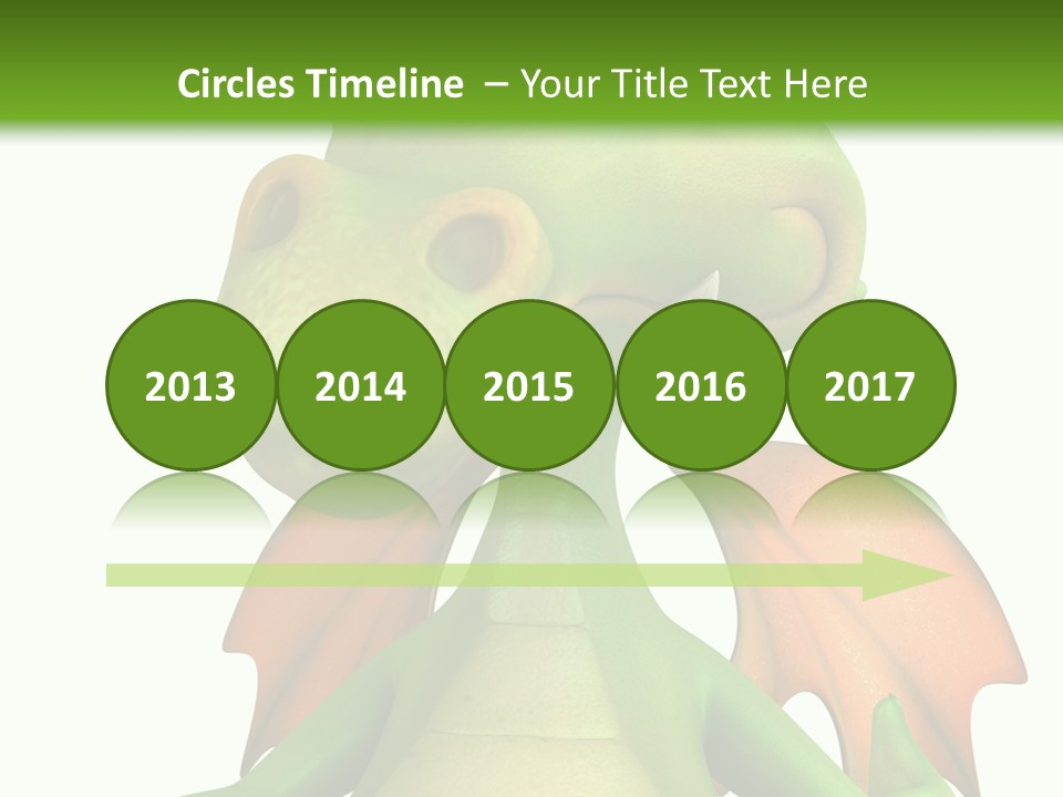 Lizard Wing Cute PowerPoint Template