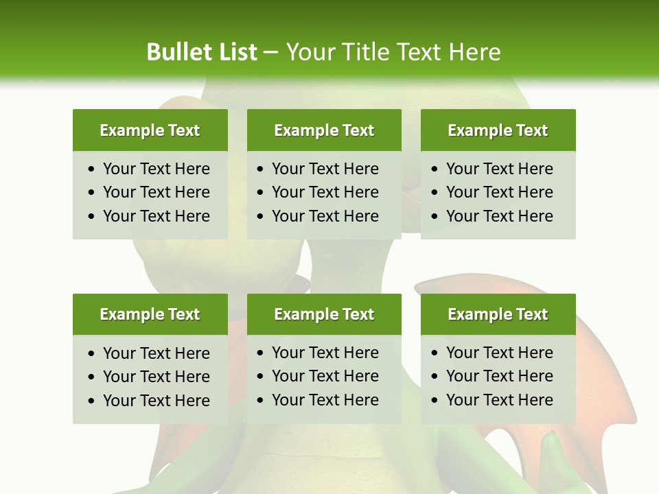 Lizard Wing Cute PowerPoint Template