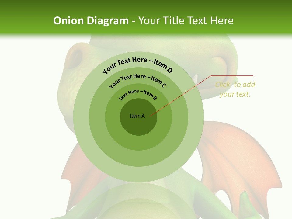 Lizard Wing Cute PowerPoint Template