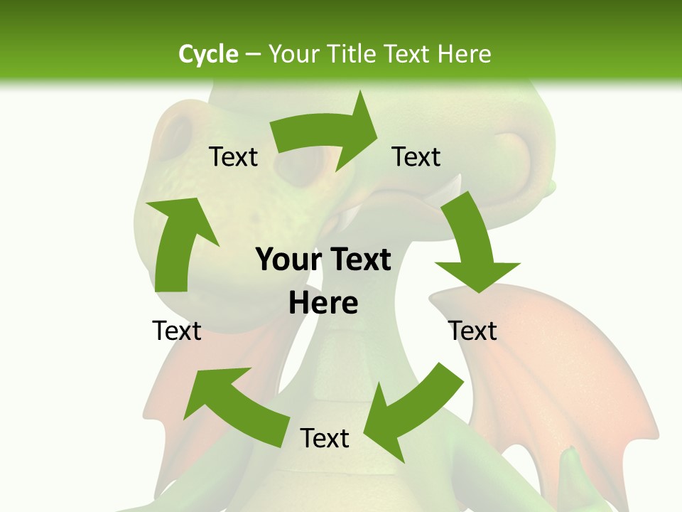 Lizard Wing Cute PowerPoint Template