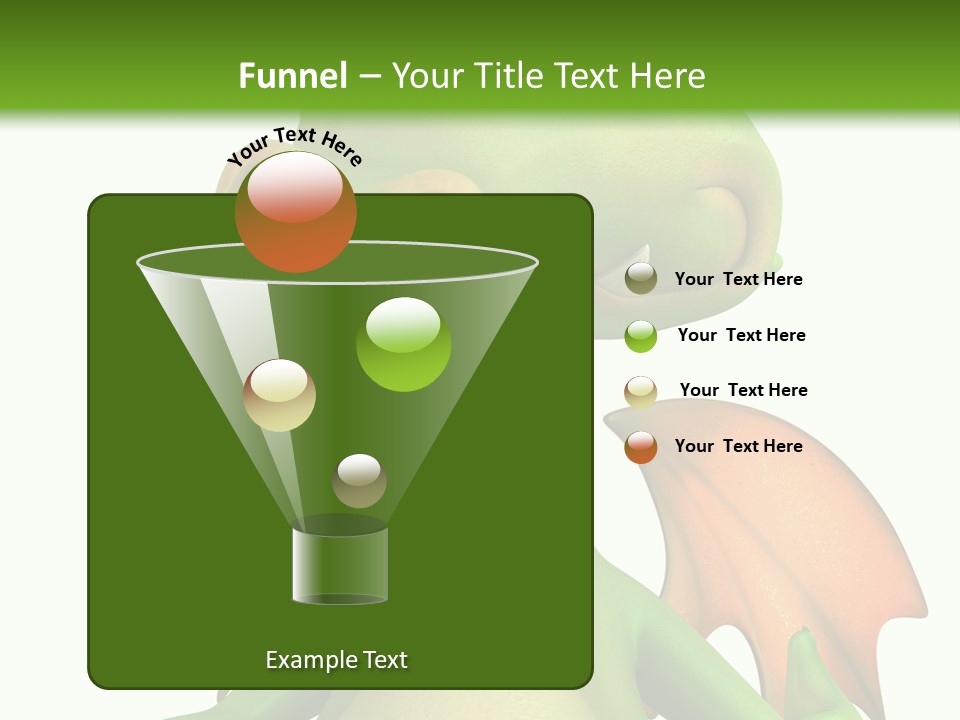 Lizard Wing Cute PowerPoint Template