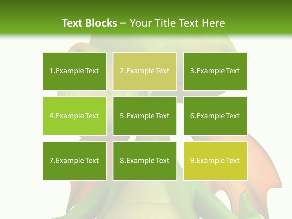 Lizard Wing Cute PowerPoint Template