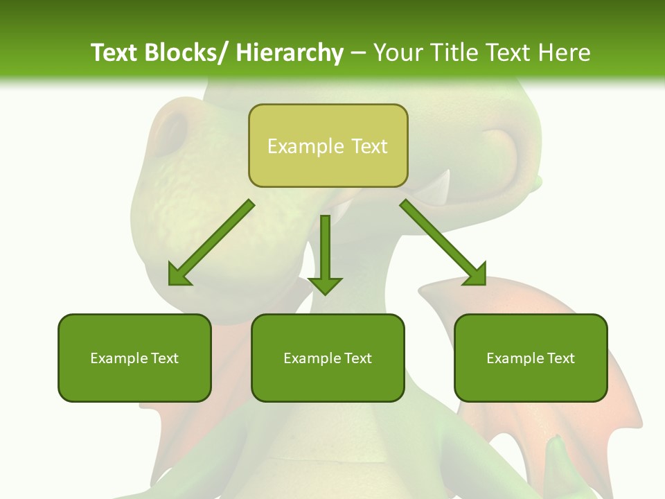 Lizard Wing Cute PowerPoint Template