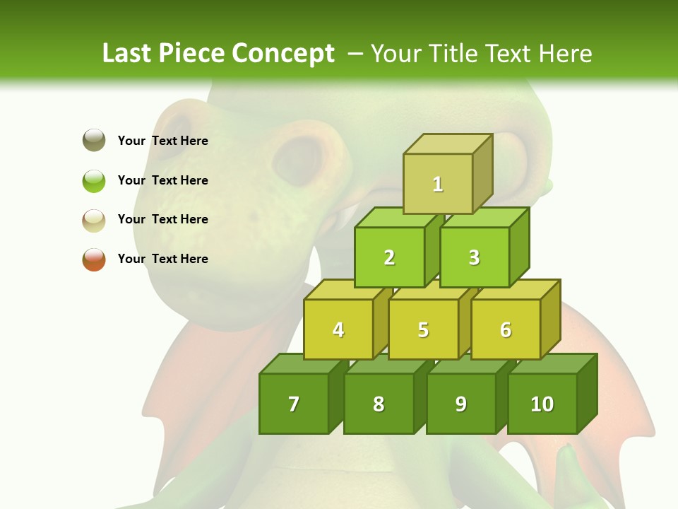 Lizard Wing Cute PowerPoint Template