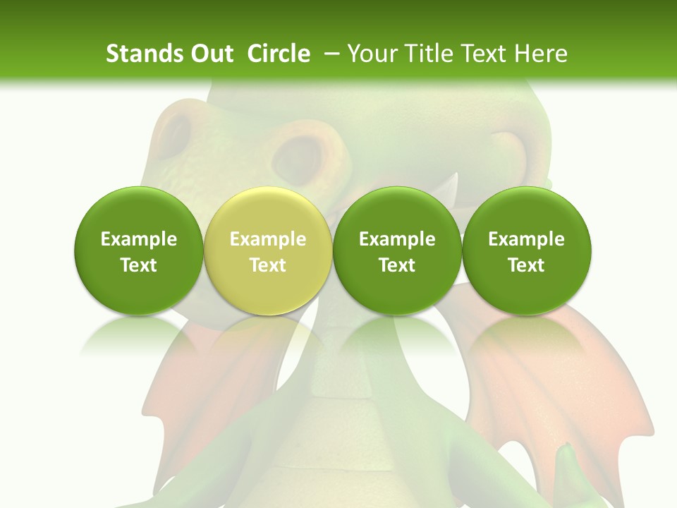 Lizard Wing Cute PowerPoint Template