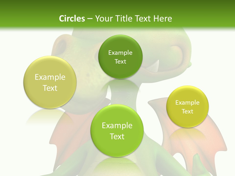 Lizard Wing Cute PowerPoint Template