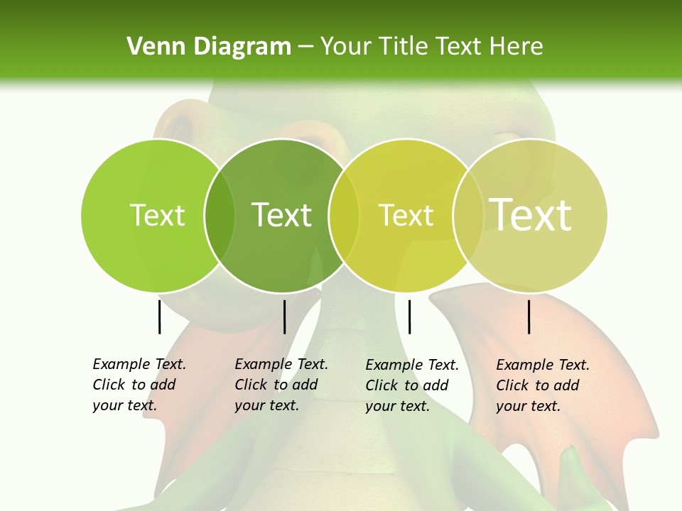 Lizard Wing Cute PowerPoint Template